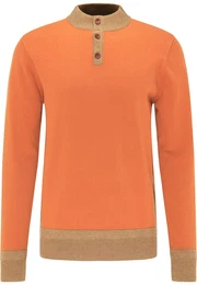 Pullover orange / hellbraun