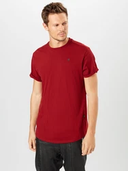 G-STAR T-Shirt 'Lash' dunkelgrau/blutrot
