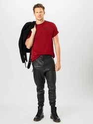 G-STAR T-Shirt 'Lash' dunkelgrau/blutrot