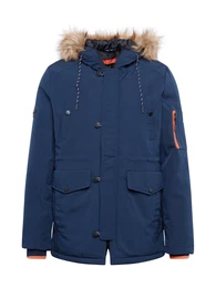Winterjacke ''''Laek'''' navy / hellbraun / hellorange