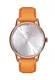 August Berg Uhr ''''Serenity Simply Leather 32mm'''' orange / silber