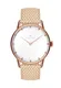 August Berg Uhr ''''Serenity Simply Dot Sand Cream Perlon 32mm'''' sand / rosegold