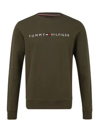 Sweatshirt weiß / oliv
