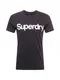 Superdry T-Shirt schwarz / weiß