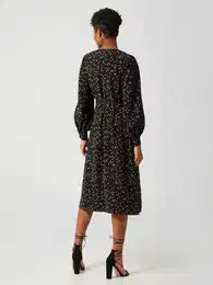 Šaty 'Anouk' jasně oranžová / černá