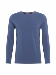 Shirt taubenblau / weiß / navy / rot