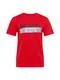 HUGO T-Shirt ''''Dicagolino'''' rot / silbergrau / dunkelgrün