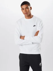 Nike Sportswear Sweatshirt 'Club Fleece' schwarz/weiß