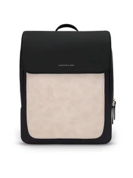 Ruksak 'Tromso Cream Black' boja pijeska / crna