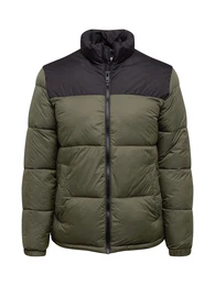 Winterjacke grün / schwarz