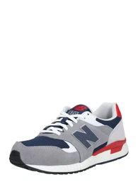 Sneaker ''''570'''' stone / weiß / hellrot / marine