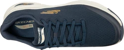 SKECHERS Sneaker navy / hellgrau / hellorange