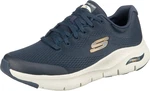 SKECHERS Sneaker navy / hellgrau / hellorange