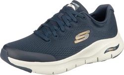 SKECHERS Sneaker navy / hellgrau / hellorange