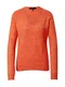 VERO MODA Svetr ''''Simone''''  oranžově červená / béžová