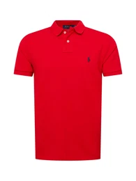 Poloshirt feuerrot / schwarz