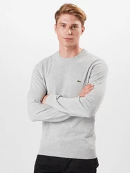 LACOSTE Pullover grau/grn/knallrot/wei