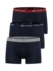 TOM TAILOR Unterhemd Hip Pants Retro Boxer marine/grau/weinrot/wei