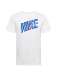 T-Shirt weiß / blau / rot