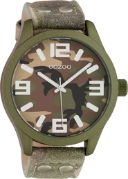 Uhr ''''C1067'''' beige / braun / khaki