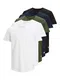 JACK & JONES T-Shirt 'JJENoa' navy / dunkelgrn / schwarz / wei