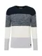 Key Largo Pullover ''''JOGI'''' navy / weiß / opal / blaumeliert