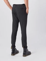 Denim Project Hose 'Ponte Roma Plain' schwarz/silber
