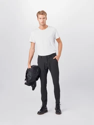 Denim Project Hose 'Ponte Roma Plain' schwarz/silber