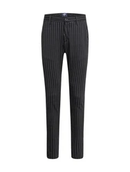 Denim Project Hose 'Ponte Roma Plain' schwarz/silber