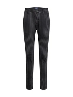 Denim Project Hose 'Ponte Roma Plain' schwarz/silber