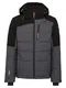 ICEPEAK Jacke ''''CHANUTE'''' schwarz / dunkelgrau / neongelb