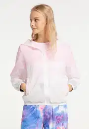 Sportska jakna pastelno roza / bijela