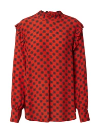 Bluza pastelno plava / crvena / crna