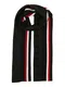 TOMMY HILFIGER Schal schwarz / weiß / rot
