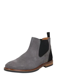 Chelsea Boots grau / schwarz
