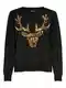 ONLY Pulover 'XMAS'  zlatna / crvena / crna