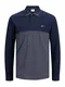 JACK & JONES Shirt navy / blaumeliert