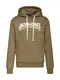 Jack & Jones Plus Hoodie grün / weiß