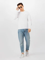 TOMMY HILFIGER Shirt TOMMY LOGO LONG SLEEVE TEE navy/rot/wei