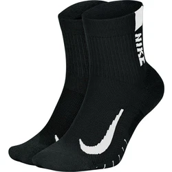NIKE Sportsocken 'Multiplier' schwarz/weiß