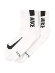 NIKE Sportsocken 'Multiplier' schwarz/weiß
