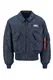 ALPHA INDUSTRIES Prehodna jakna  temno modra / rdea / bela