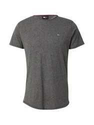 Tommy Jeans T-Shirt 'Jaspe' navy/graumeliert/rot/weiß