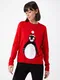 ONLY Pulover ''''Xmas''''  vatreno crvena / bijela / crna