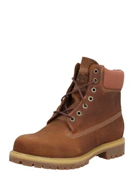 Schnürboots karamell / altrosa