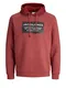 JACK & JONES Majica ''''STORY''''  pegasto rdeča / črna / bela