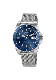 Quarzuhr ''''450 41MM 3H BLUE DIAL MESH BAND SS'''' blau / silber