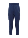 Nike Sportswear Hose CLUB FLEECE Trousers Cargo Bb Sweatpants dunkelblau/weiß