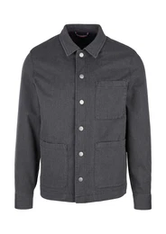 Jeansjacke mit Taschen grau