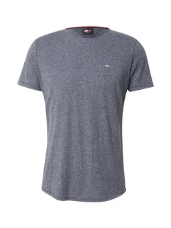 Tommy Jeans T-Shirt 'Jaspe' navy / graumeliert / rot / weiß